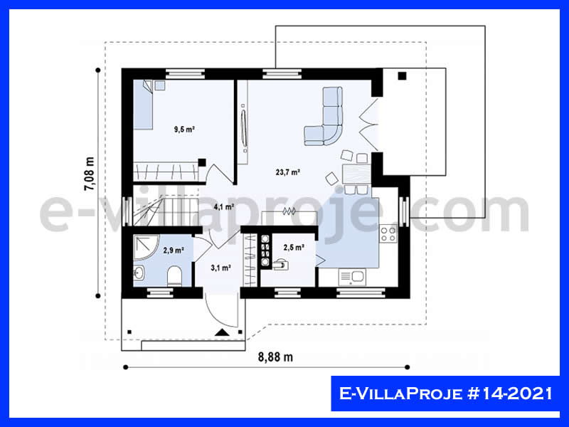Leichtstahl-Villenprojekt #14 - 2021 Galeri Görseli 2