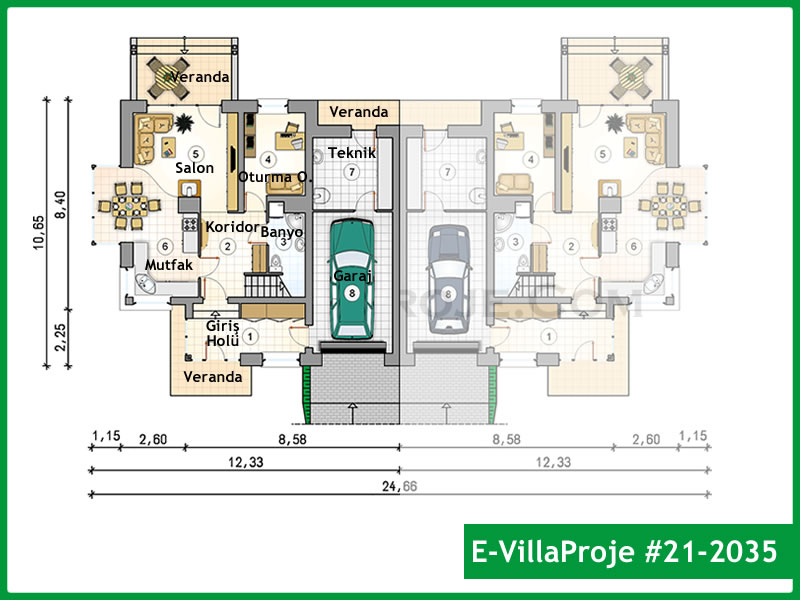 Leichtstahl-Villenprojekt #21 - 2035 Galeri Görseli 2