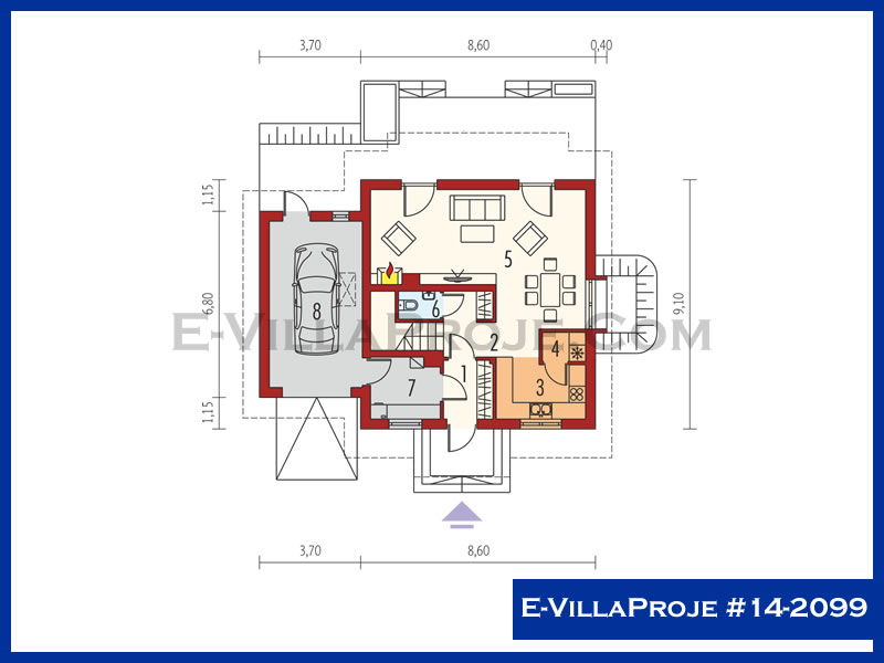 Leichtstahl-Villenprojekt #14 - 2099 Galeri Görseli 2