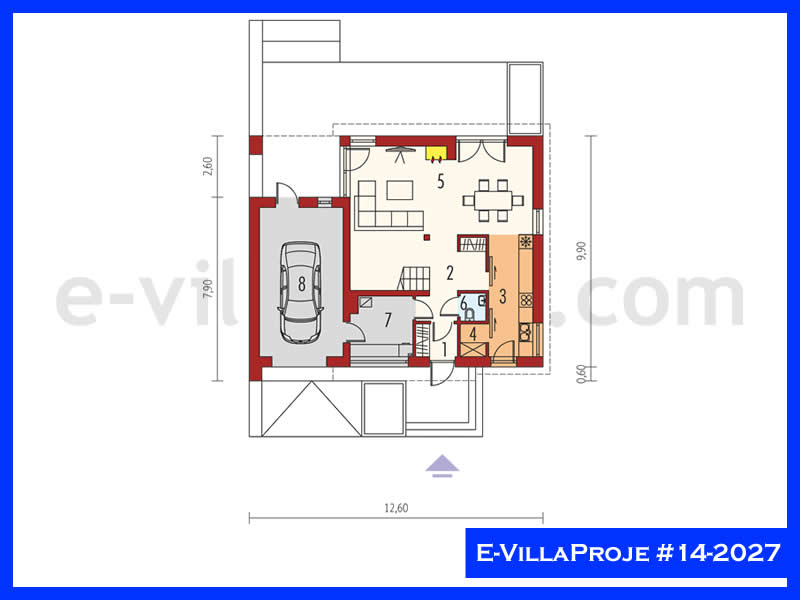 Leichtstahl-Villenprojekt #14 - 2027 Galeri Görseli 2