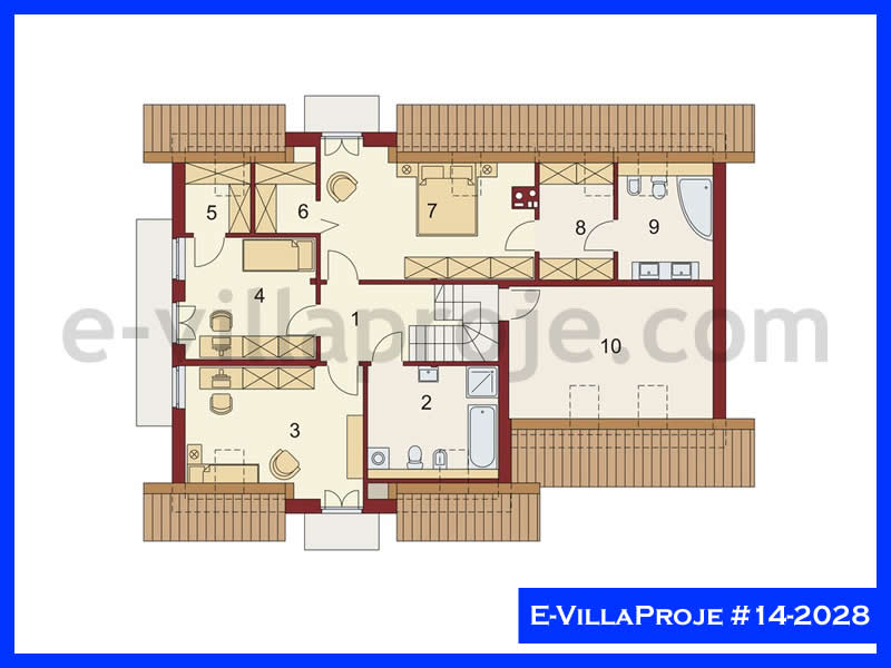 Leichtstahl-Villenprojekt #14 - 2028 Galeri Görseli 3