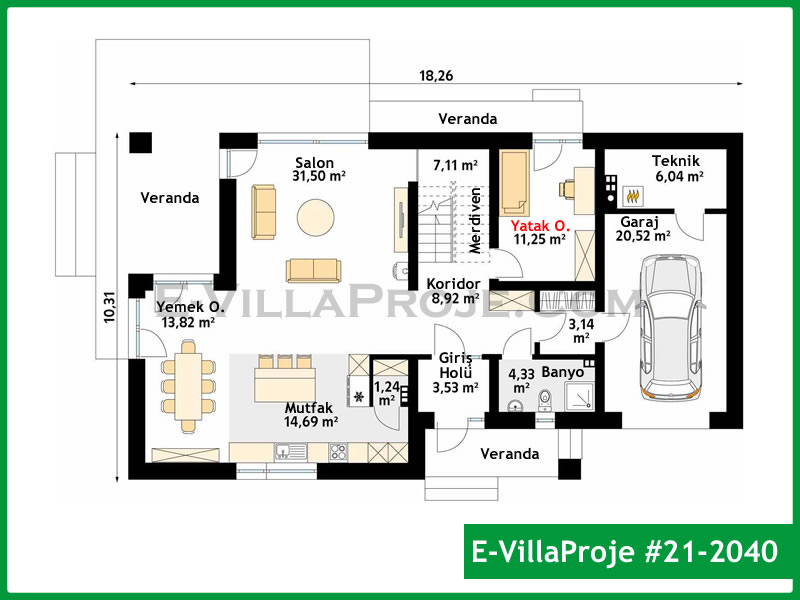 Leichtstahl-Villenprojekt #21 - 2040 Galeri Görseli 2