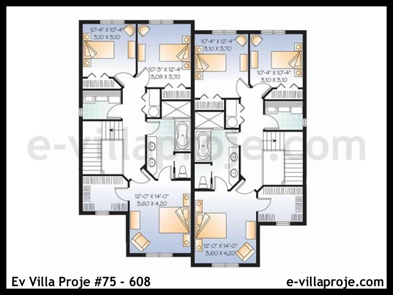 Leichtstahl-Villenprojekt #75 - 608 Galeri Görseli 3